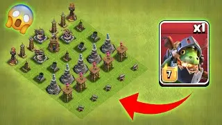 All Level-1 Defence Base vs Max Inferno Dragon | Clash of Clans | *Unbelievable Attack* | NoLimits