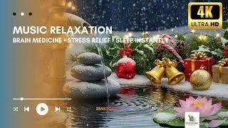4K -Candlelit Christmas Spa &bull; Healing Sleep Music for Mind & Body