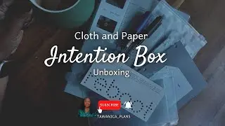 Unbox the Cloth and Paper January Intention Box with me 