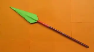 How to Make a Paper Spear - Easy tutorials