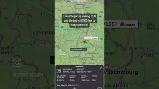 The flight path of #Cargolux 747-400F LX-OCV before losing some of its landing gear