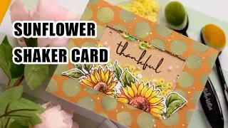 Sunflower shaker card
