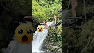 Pretty Girls Relaxing in a Hidden Waterfall Corner #travel #waterfall #nature