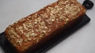 Easy Whole Wheat & Oat Bread | No yeast, no egg, no flour!