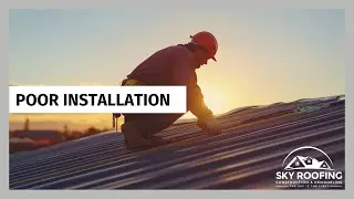 Poor Installation - Sky Roofing Construction & Remodeling - Call (210) 942-9797