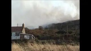 The big fire. North Yorkshire moors. Property in danger #whitby #firefighter #fire #scarborough
