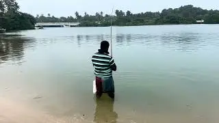 Sri Lanka - Fishing In River Polwatta Ganga, Waligama. 