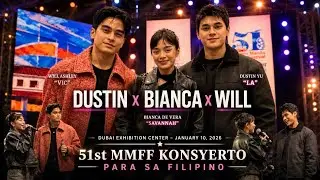 DUSTIN x BIANCA x WILL in DUBAI ❤️💛 (51st MMFF KONSYERTO PARA SA FILIPINO) | Mel Rose World