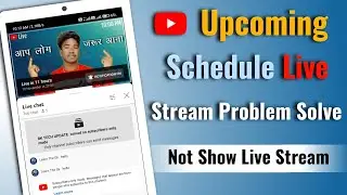 Upcoming Live Stream Schedule Problem Solve