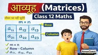 Class 12 Maths आव्यूह | Matrices in Hindi | NCERT Based|खेल खेल में जाने 