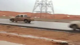 تفحيط طعس الاخوين بالخرج بعد المطر