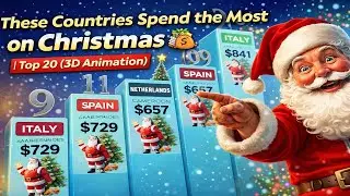 These Countries Spend the Most on Christmas 🎄💰 | Top 20 (3D Animation)