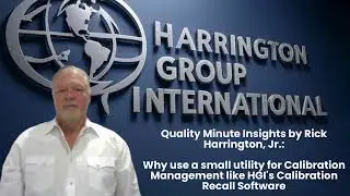 Quality Minute Insights by Rick Harrington, Jr.:  Why use a small utility for Calibration Management