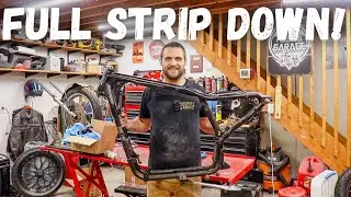 Zerlegen einer Harley Sportster f&uuml;r den Flat Tracker-Umbau