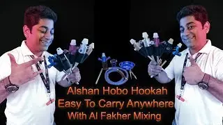 ALSHAN HOBO HOOKAH EASY TO CARRY ANYWHERE WITH AL FAKHER MIXING/ DIY