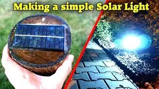 Making a Solar Lamp from an old Tree Stump