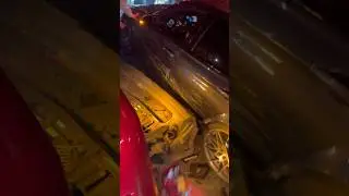 CHALLENGER CRASHES💥                  #burnout #explore #fail #crash #fyp #trending #car