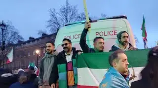 Peaceful Iranian March at Downing Street, London