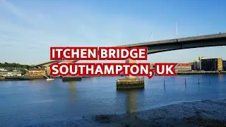Itchen Bridge, Southampton, Hampshire, Drone Footage (4K)