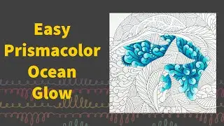 Как раскрасить океанские волны карандашами Prismacolor