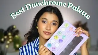 Glittergalaxy Quartz superfoiled vol. 2 duochrome eye palette || Akriti Ranjan
