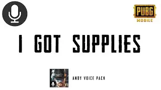 I Got Supplies | Pubg Andy Voice Pack Sound Effect 🔊🗣️