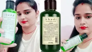 Khadi Herbal Neem face wash || Honest Review + Demo || Ve Natural Varsha