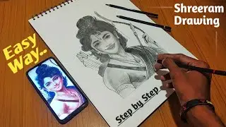 Shree Ram Drawing, Ram Navmi Drawing Easy Step by step ❤