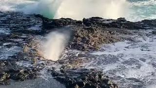 POʻIPŪ SUNSET AT SPOUTING HORN, KAUAʻI