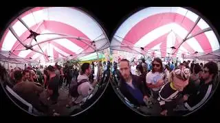 360 view of Upfest Sunday party at Tobacco Factory, Bristol UK
