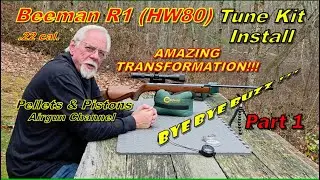 Установка комплекта для настройки пневматической винтовки Beeman R1 (Weihrauch HW80) калибра .22....