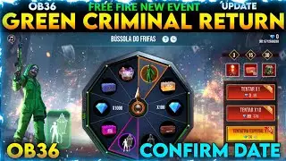 Green Criminal Return In India | Free Fire Green Criminal Return 2022 | Free Fire New Upcoming Event