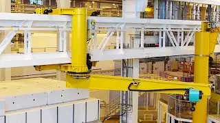 5 ton Wall travelling rotating jib crane with 360 degree slewing beam