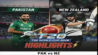 Pakistan Vs New Zeeland T20 World Cup 2026 Match Highlights I Pakistan Vs New Zeeland Highlights
