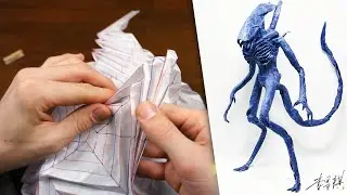 Origami Alien Tutorial (李Li Changqi)