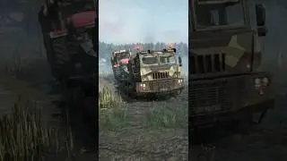 🔥Сверхтяжёлый тягач по имени KOLOB-74760 & Snowrunner часть 4 #gametime32