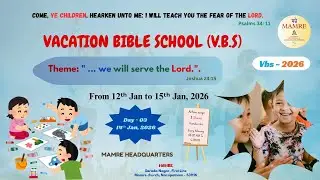 VACATION BIBLE SCHOOL (14-01-2026) || DAY 03 || AFTERNOON SESSION || MAMRE HEADQUARTERS