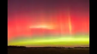 Time-lapse of Extreme Northern Lights on 19/20 January 2026 in North Germany