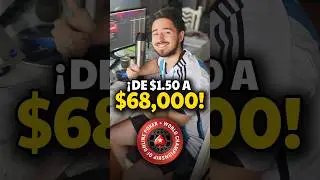 &iexcl;&Eacute;PICO! Miembro de ZerosPoker Transforma $1.50 en $68,000 💰 #pokerstars #pokeronline #wcoop