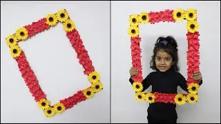 DIY Wedding Photography Frame | DIY Photo Booth Frame | Paper Flower Making