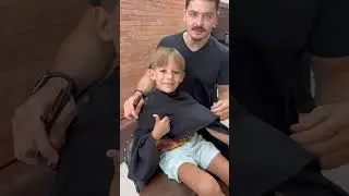 Aprenda cortar cabelo muito liso de criança 