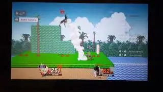Playing Frame Perfect -4  Super Smash Ultimate - Mushroom Kingdom II Cloud Vs Little Mac Level 9 CPU