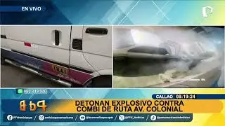 Callao: detonan explosivo contra combi de ruta avenida Colonial