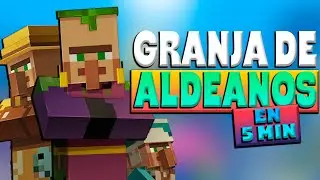 La GRANJA de ALDEANOS DEFINITIVA en Minecraft