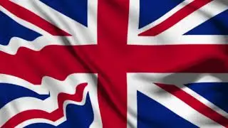 UK Waving FlagGreen Screen Video | England Flag Green Screen Animation full HD