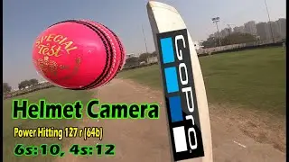 Шлем бэтсмена Hero GoPro с камерой POV [Мощный удар от Харша Нагара] Матч по крикету Академии