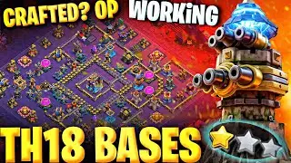 CRAFTED SUPER STRONG ! NEW ANTI 3 STAR BEST WAR AND LAST DAY EOS  DEFENSE TH18 BASE LINK