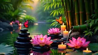 Relaxing Bamboo Water Fountain Sounds for Sleep & Stress Relief | 1Hour 24Minutes Soothing Ambience