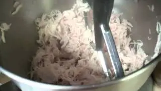 Shred Chicken with Electric Mixer