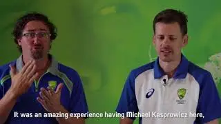 2018 CA Deaf Camp - Kasprowicz talks to squad
